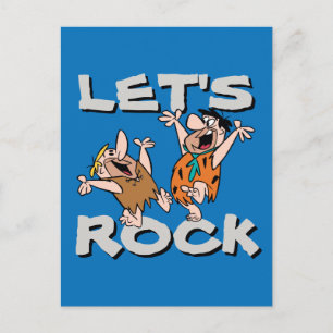 Invitation Carte Postale Les Pierrafeu   Fred & Barney - Let's Rock