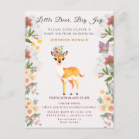 Little Deer, Big Joy Pink Flowers et Butterfly