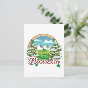 Invitation Carte Postale logo de Voyage Slovénie