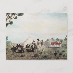 Invitation Carte Postale M. White, Harris et Laing avec un parti