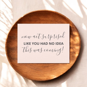 Invitation Carte Postale Maintenant Faites Comme Si Vous Étiez Surpris Soye