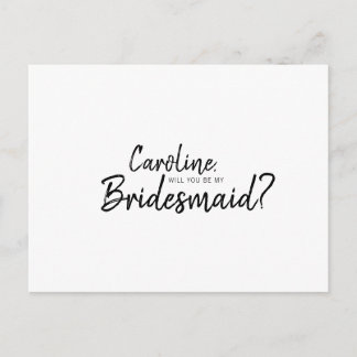 Invitation Carte Postale Mandy Bridal - Proposez-vous d'être ma doyenne