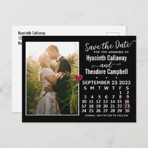 Invitation Carte Postale Mariage Enregistrer la date Septembre 2023 Calendr