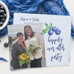 Invitation Carte Postale Mariage Réception de Mariage Casual Heureux Pour T