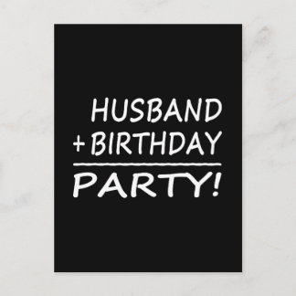 Invitation Carte Postale Maris Anniversaire : Mari + Anniversaire = Fête