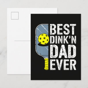 Invitation Carte Postale Meilleur Papa Dink'N Ever Pickleball