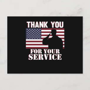 Invitation Carte Postale Merci Pour Votre Service Joyeux Jour Des Anciens C