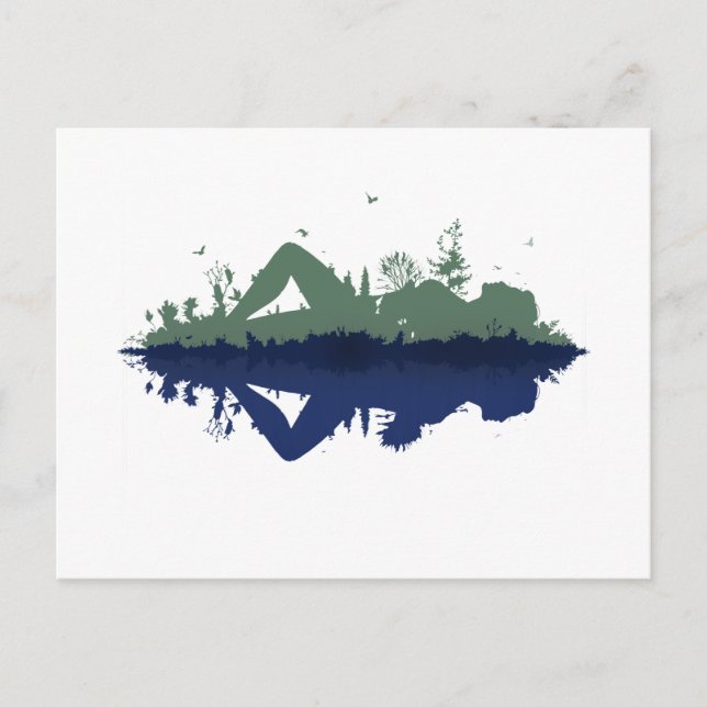 Invitation Carte Postale Mother Nature (Devant)