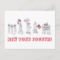 New York Quatrième NYC Patriotique Juillet 4 Fête
