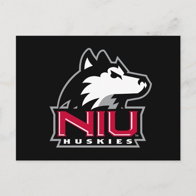 Invitation Carte Postale NIU Huskies (Devant)