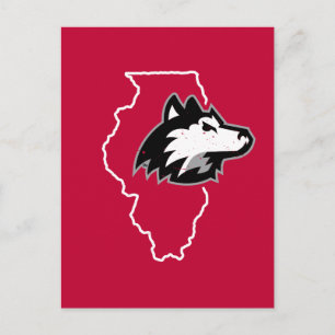 Invitation Carte Postale NIU Huskies State Love