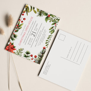 Invitation Carte Postale Noël Fête de la verdure
