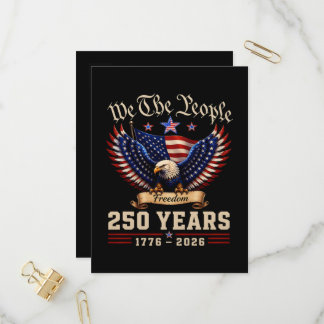 Invitation Carte Postale Nous Le Peuple 250 Ans Aigle de la Liberté
