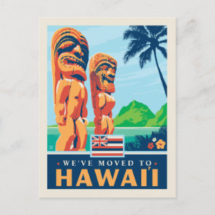 Invitation Carte Postale Nous sommes allés à Hawaï