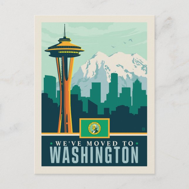 Invitation Carte Postale Nous sommes allés à Washington (Devant)