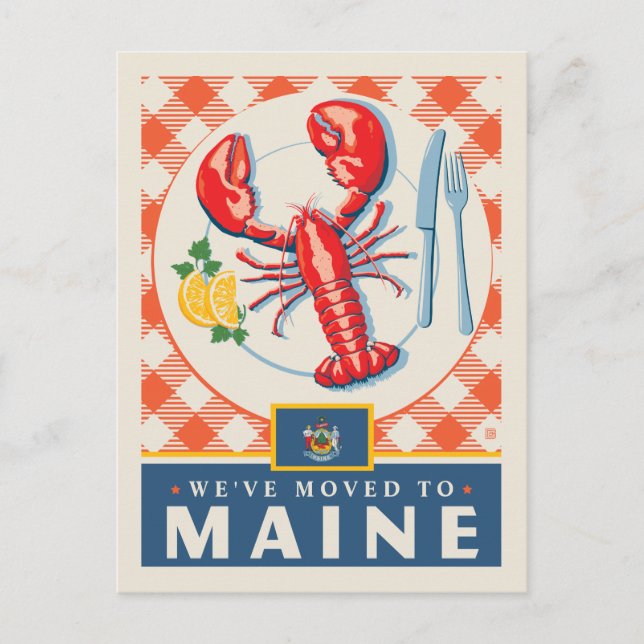 Invitation Carte Postale Nous sommes allés au Maine (Devant)