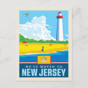 Invitation Carte Postale Nous sommes allés au New Jersey