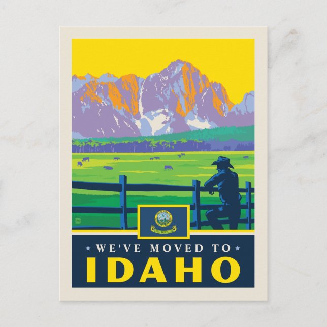 Invitation Carte Postale Nous sommes allés en Idaho (Devant)