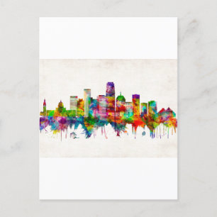 Invitation Carte Postale Oklahoma City Oklahoma Skyline
