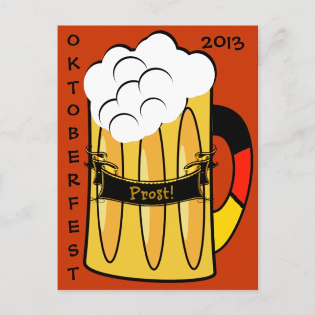 Invitation Carte Postale Oktoberfest (Devant)