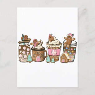 Invitation Carte Postale Pain d'épice dans le chocolat chaud Amoureux de No