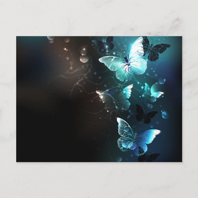 Invitation Carte Postale Papillons de nuit (Devant)