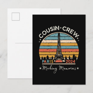 Invitation Carte Postale Paris France Créer des souvenirs 2024