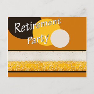 Invitation Carte Postale parti de retraite
