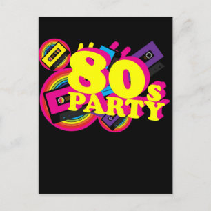 Invitation Carte Postale partie 80s