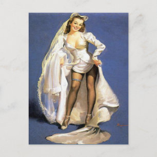 Invitation Carte Postale partie de bachelorette, douche nuptiale, partie de