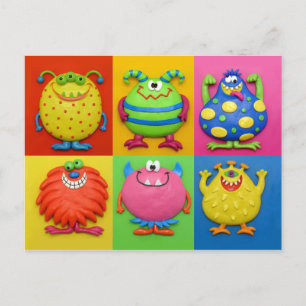 Invitation Carte Postale Partie de monstre