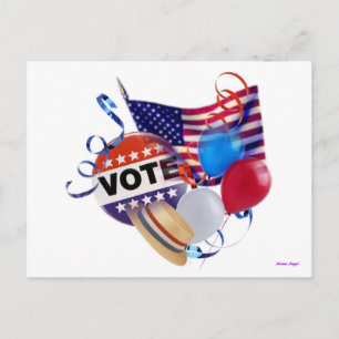 Invitation Carte Postale Partie de vote