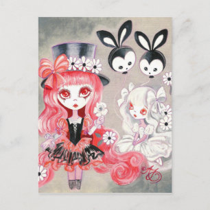 Invitation Carte Postale Partie gothique douce