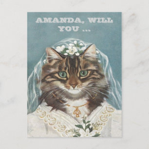 Invitation Carte Postale personnalisés, serez-vous ma demoiselle d'honneur