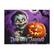 Petit Monstre Vert et ami Citrouille