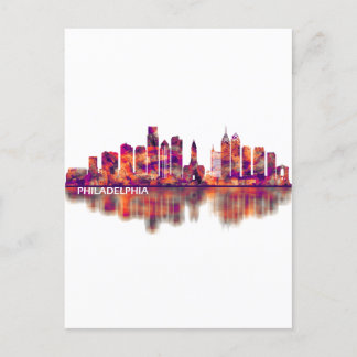 Invitation Carte Postale Philadelphie Pennsylvanie Skyline