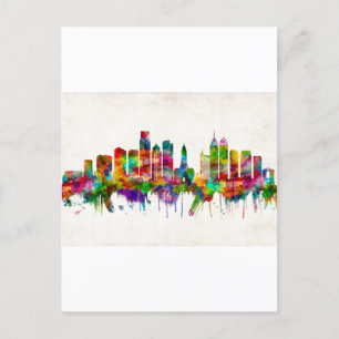 Invitation Carte Postale Philadelphie Pennsylvanie Skyline