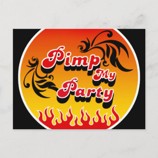 Invitation Carte Postale PimpMyParty