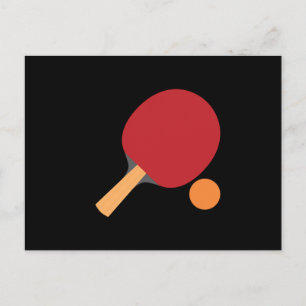 Invitation Carte Postale Ping Pong Paddles Drôle Table Tennis Sports Long