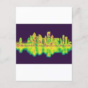 Invitation Carte Postale Pittsburgh Pennsylvania Skyline