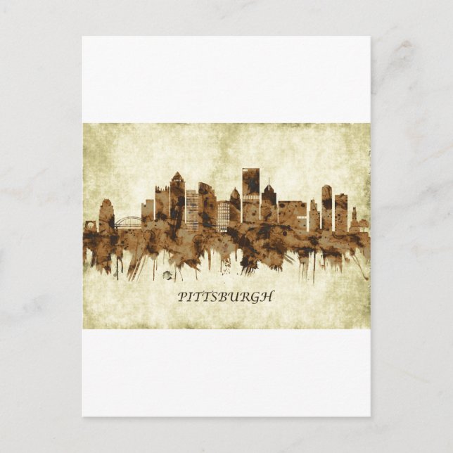 Invitation Carte Postale Pittsburgh Pennsylvanie (Devant)