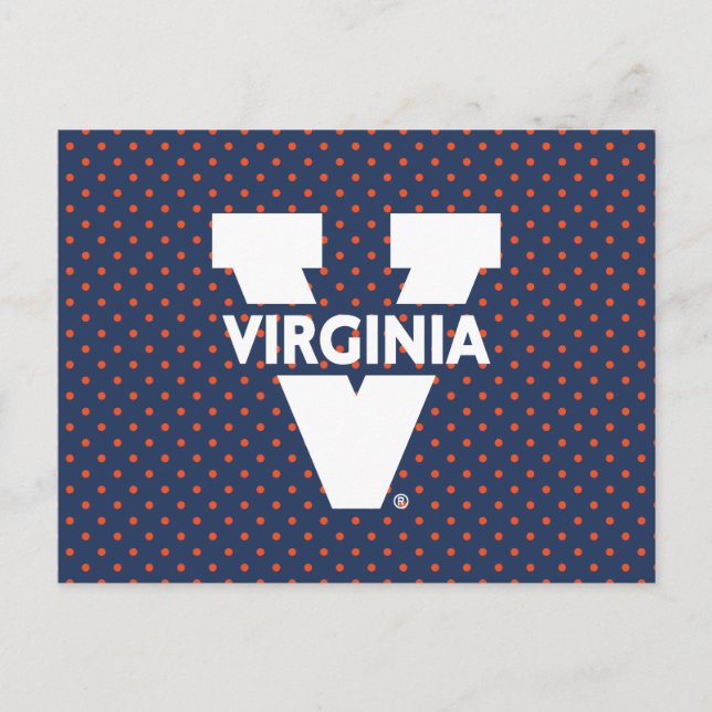 Invitation Carte Postale Pois de Virginia Cavaliers (Devant)