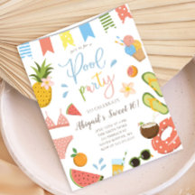 Pool Party for Girls Sweet 16 Anniversaire