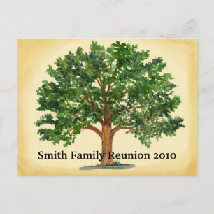 Invitation carte postale pour réunion de famille