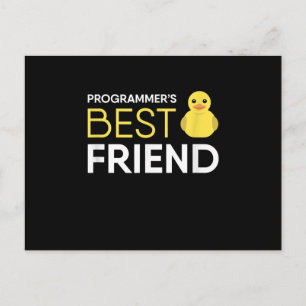 Invitation Carte Postale Programmateurs de débogage de canard en caoutchouc