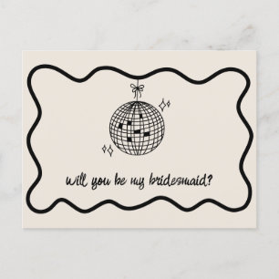 Invitation Carte Postale Proposition d'aide d'État manuscrite de Boule Disc
