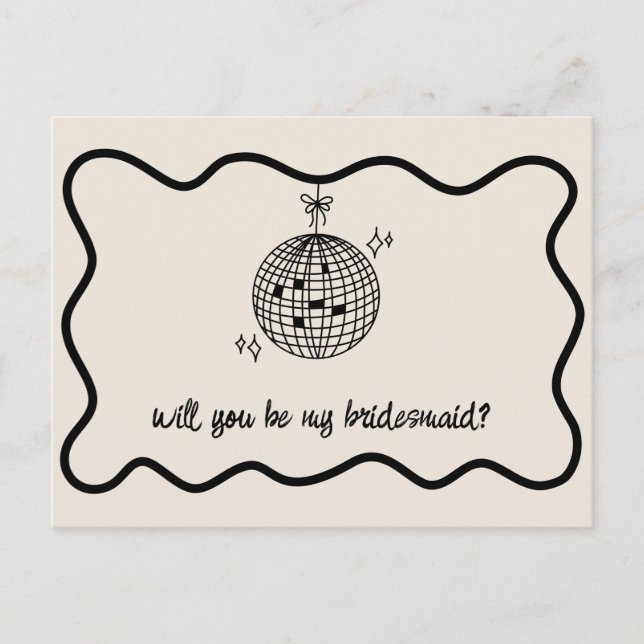 Invitation Carte Postale Proposition d'aide d'État manuscrite de Boule Disc (Devant)