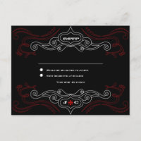 Red & Black Rock 'n' Roll Music Mariage à thème