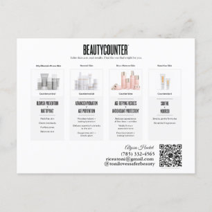 Invitation Carte Postale Régiments de soins de beauté