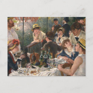 Invitation Carte Postale Renoir French Luncheon Booking Party